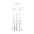 Paola Dress White M Lace maxi dress