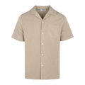 Mendes Shirt Dark Sand M Lyocell stretch SS shirt