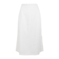 Hilma Skirt White XL Linen midi skirt