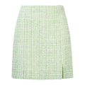 Barbro Skirt Pistachio L Boucle mini skirt