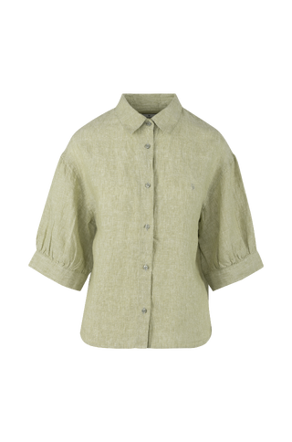 Eline SS Shirt Puffed sleeve SS linen shirt