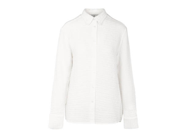 Dita Shirt White M Oversized cotton gauze shirt 
