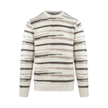 Alejandro Sweater Cream multi XL Multi stripe sweater