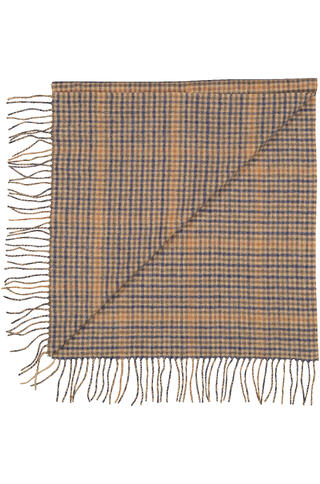 Bea Scarf Camel Check One Size Wool scarf