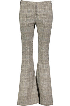Cleo Pants Boot cut pants check pattern