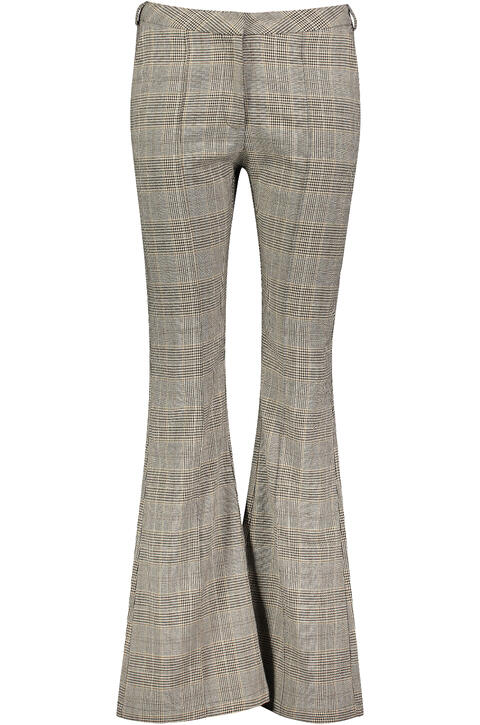 Cleo Pants Boot cut pants check pattern