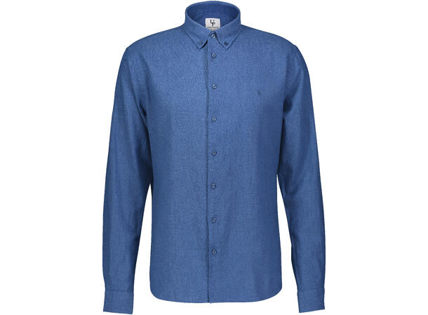 Declan Shirt Mid blue melange XXL Linen/Viscose Shirt 