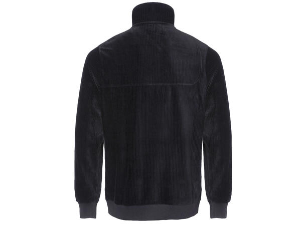 Depp Half-zip Black S Corduroy stretch sweater 