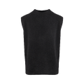 Diego Vest Black XL Teddy knit vest