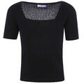 Dina Top Black L Knitted SS sweater