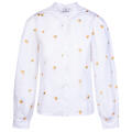 Erika Blouse White XS Poplin embroidery blouse