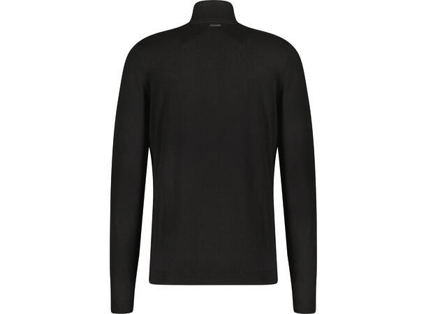Espen Half-zip Black L Bamboo sweater 