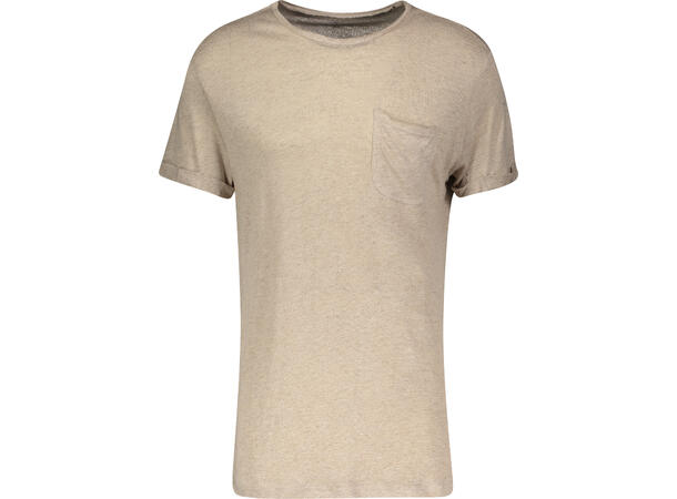 Hans Tee Sand melange XL Linen t-shirt 