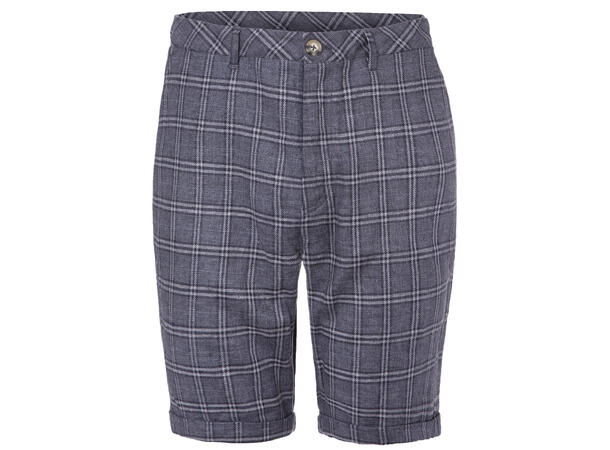 Herman Shorts Navy Check XXL Linen stretch shorts 