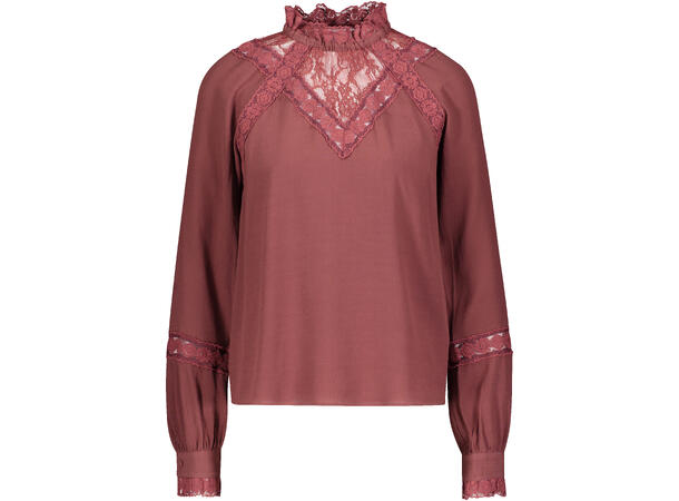 Jackie Blouse Decadent Chocolate XS Viscose lace top 