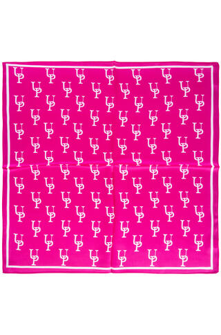 Kristiansand Scarf Magenta One Size Printed silk scarf