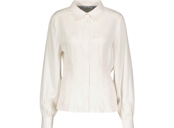 Lillith Blouse Cream L Silk touch stretch blouse 