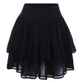 Lori Skirt Black S Organic cotton skirt