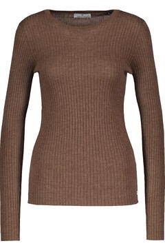 Marit LS Top Merino rib LS