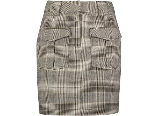 Nicki Skirt Beige Check S Cargo skirt 