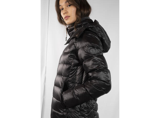 Olivia Down Jacket Black M Glossy down jacket 