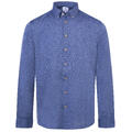 Ronan Shirt Mid Blue Melange M Linen/Viscose Shirt