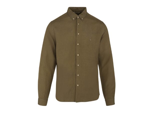 Ronan Shirt Olive M Linen/Viscose Shirt 