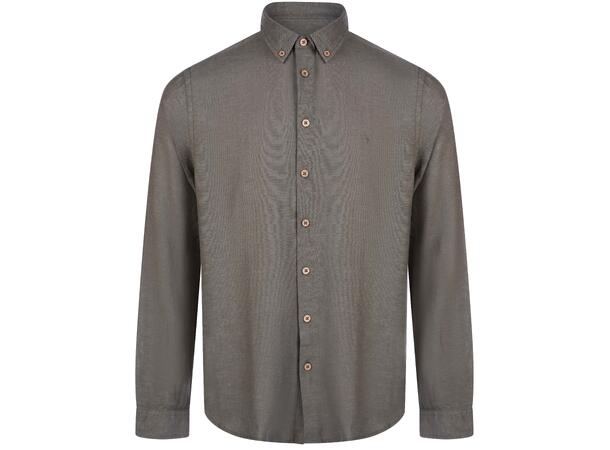 Ronan Shirt Olive M Linen/Viscose Shirt 