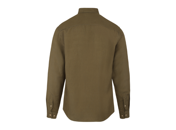 Ronan Shirt Olive M Linen/Viscose Shirt 