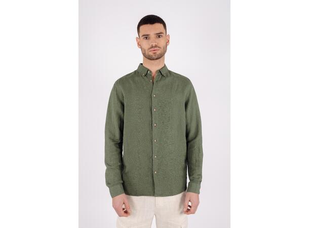 Ronan Shirt Olive M Linen/Viscose Shirt 