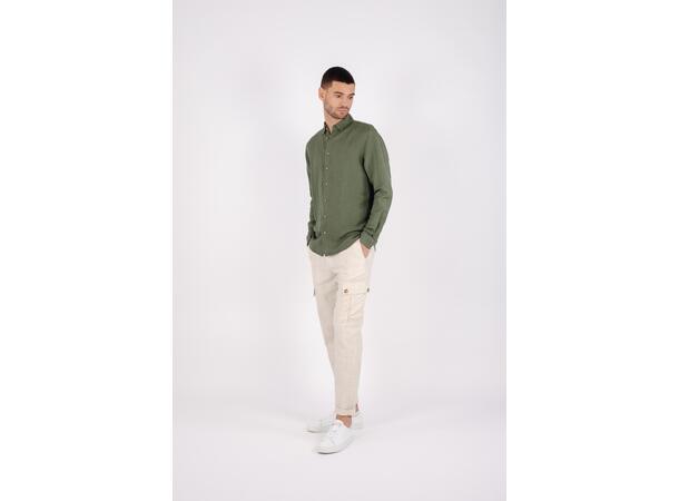 Ronan Shirt Olive M Linen/Viscose Shirt 