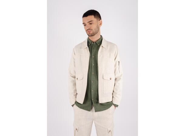 Ronan Shirt Olive M Linen/Viscose Shirt 