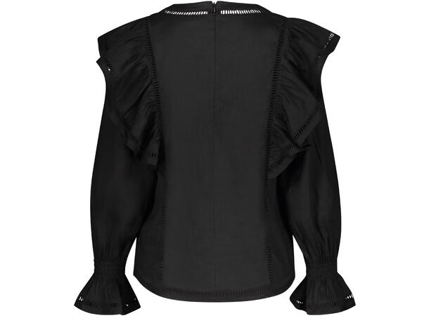 Sandy Top Black S Linen stretch blouse