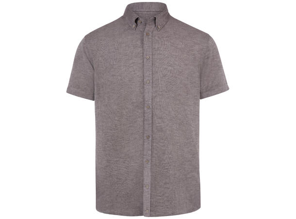 Sawyer Shirt Mid Brown S SS linen shirt 