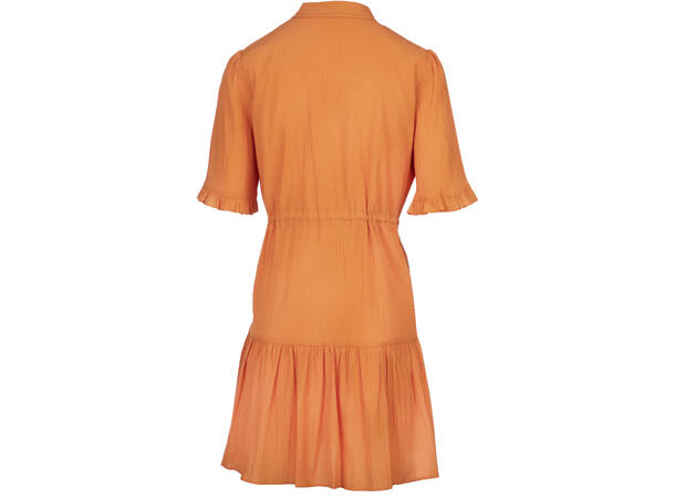 Tiera Dress Orange M Cotton crepe stretch dress 