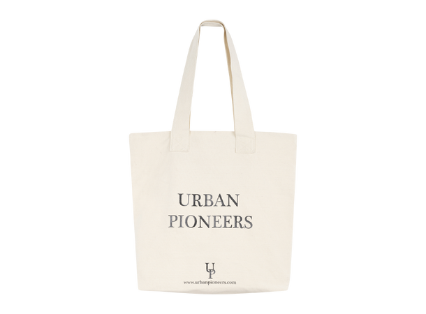 UP Recycled Tote Bag Offwhite One Size Recycled cotton shoulder bag 