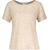 Millie Tee Sand Melange S Linen r-neck tee 