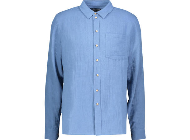 Baily Shirt Blue L Bubbly cotton shirt 