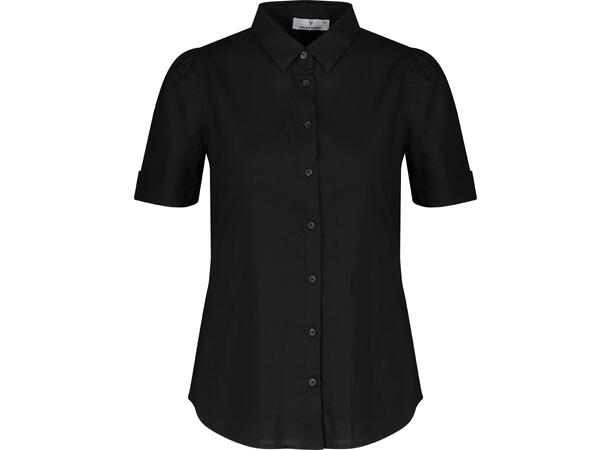Deborah Shirt Black XS Linen stretch SS shirt 