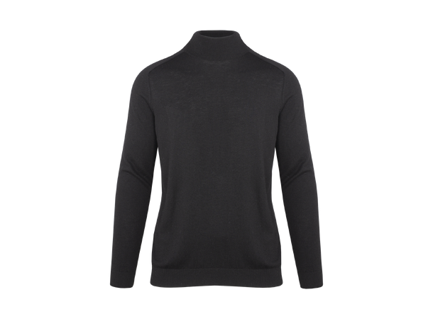 Gino Sweater Black M Merino blend turtleneck 