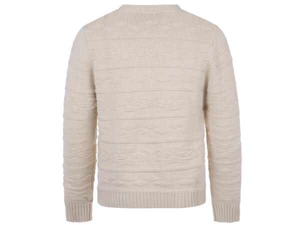 Inka Sweater Cream S Cotton crew neck 