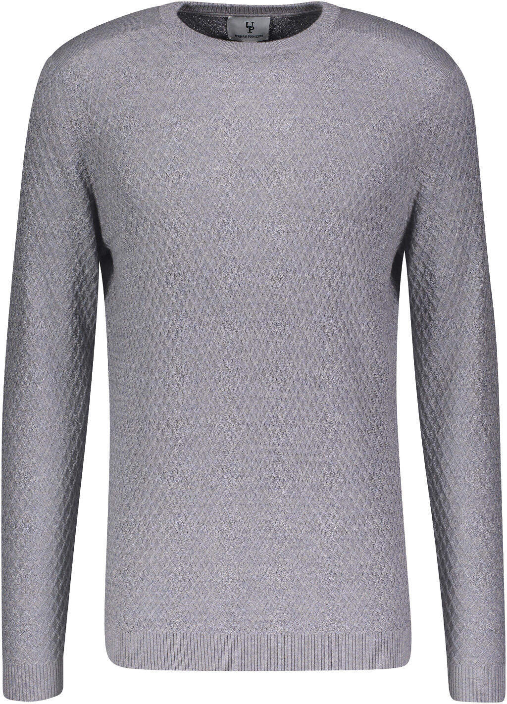 Kenny Sweater Goose gray M Diamond pattern sweater - Urban Pioneers AS