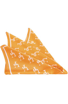 Kristiansand Scarf Apricot One Size Printed silk scarf