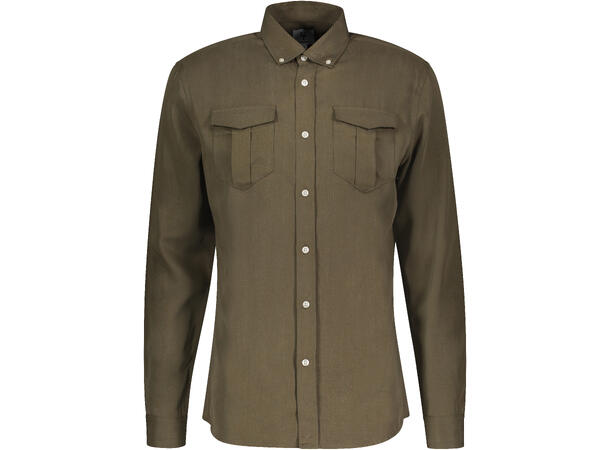 Ledger Shirt Olive L Lyocell pocket shirt 