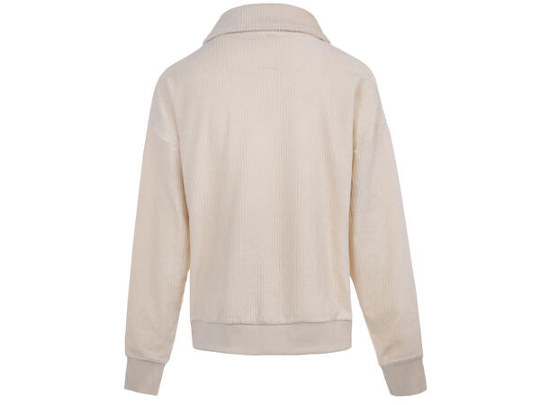 Lizzie Sweater Cream S Half-Zip corduroy stretch 