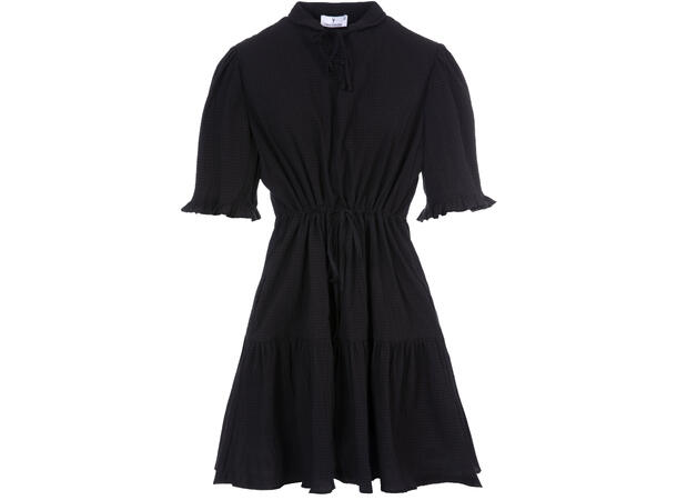 Tiera Dress Black L Cotton crepe stretch dress 