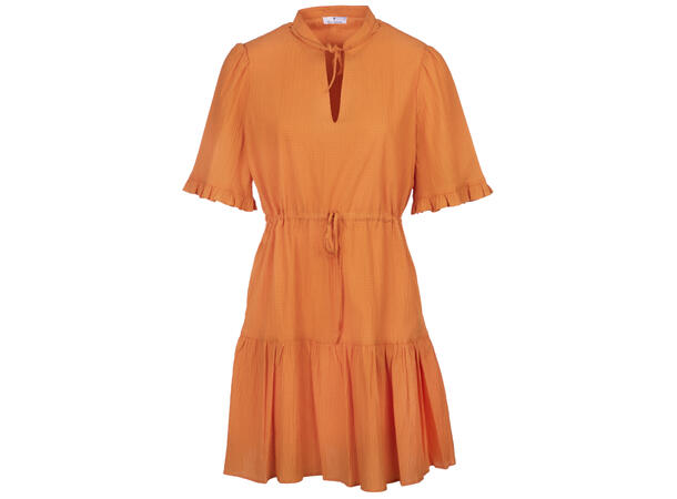 Tiera Dress Orange L Cotton crepe stretch dress 