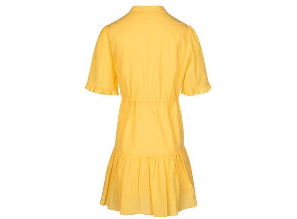 Tiera Dress Yellow L Cotton crepe stretch dress 