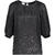 Jamila Top Black S Puffed sleeve viscose top 