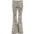 Cleo Pants Beige Check S Boot cut pants check pattern 